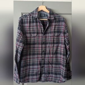 Grayers Men's Jaspe Flannel Charcoal Multicolor Plaid - Size S